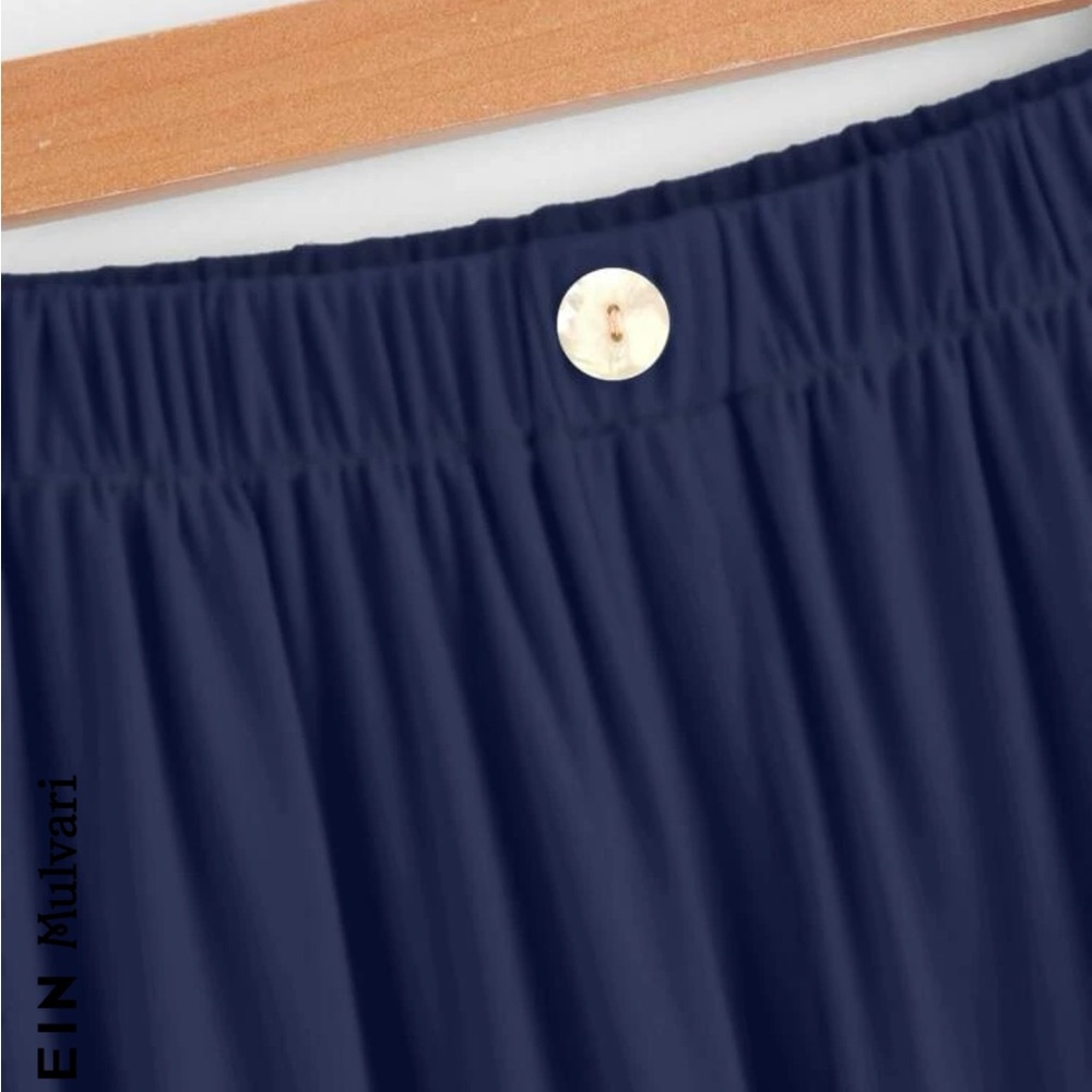 Shein Mulvari Single Button Wide Leg Pants
